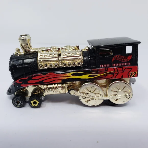Hot Wheels Toys Hot Wheels Rail Rodder Train Locomotive Black